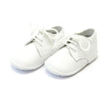 Angel - Baby James Boy's White Leather Lace Up Shoe