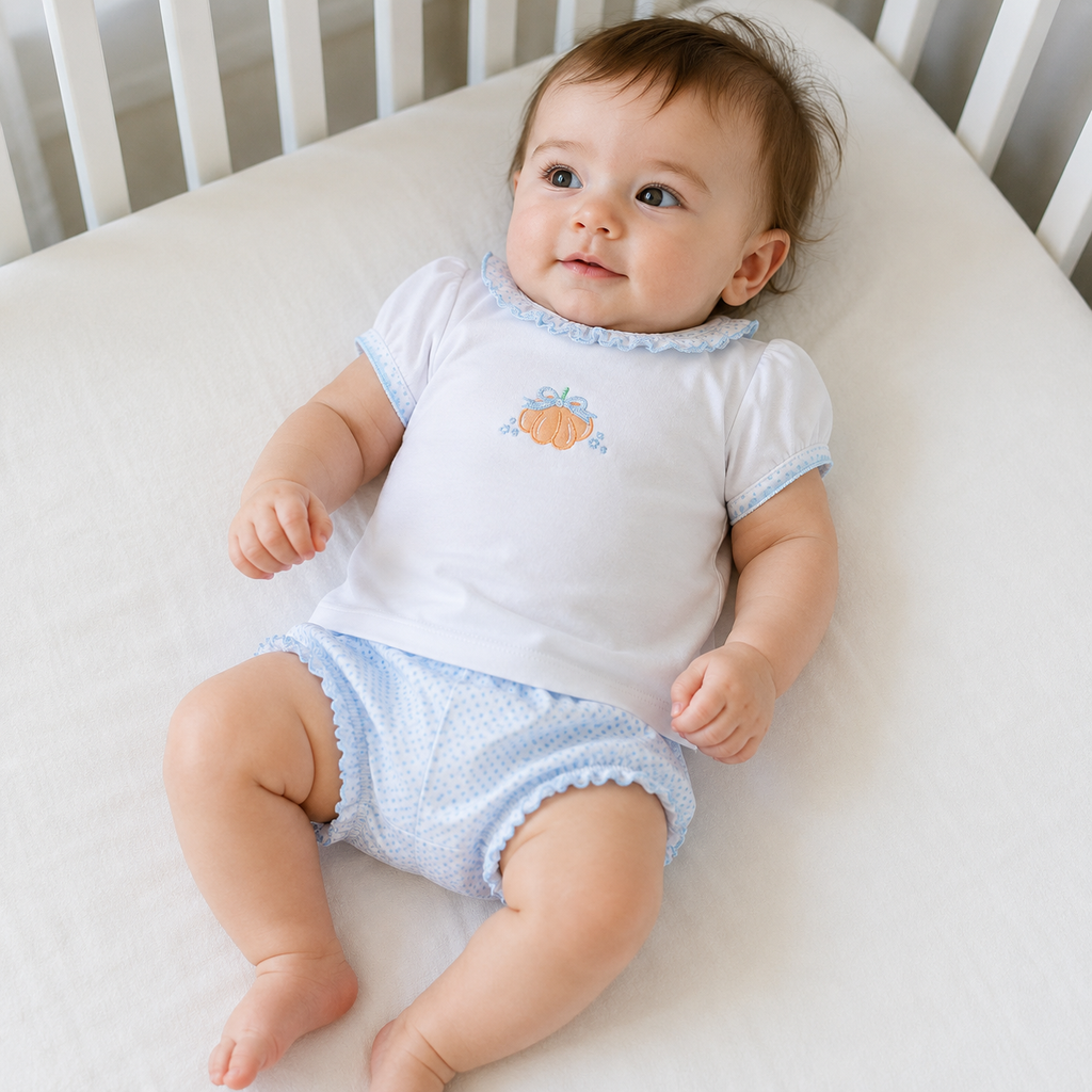 Prettiest in the Patch Ruffle Diaper Cover Set