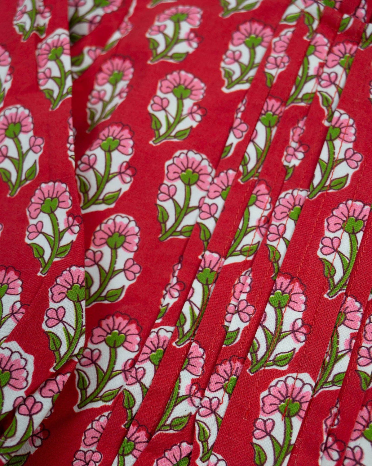 Crimson Petal Block Print Bubble