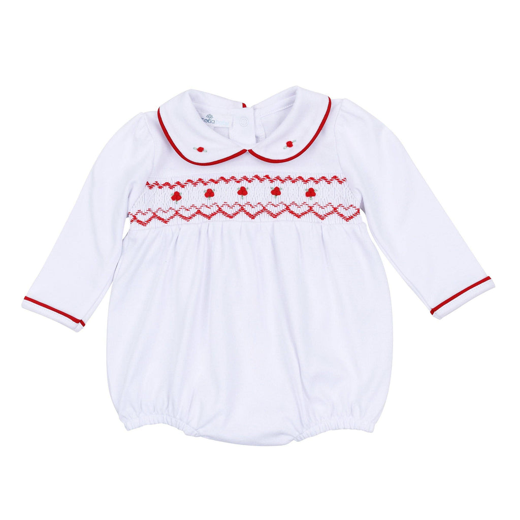 Holly Smocked Girl Long Sleeve Bubble