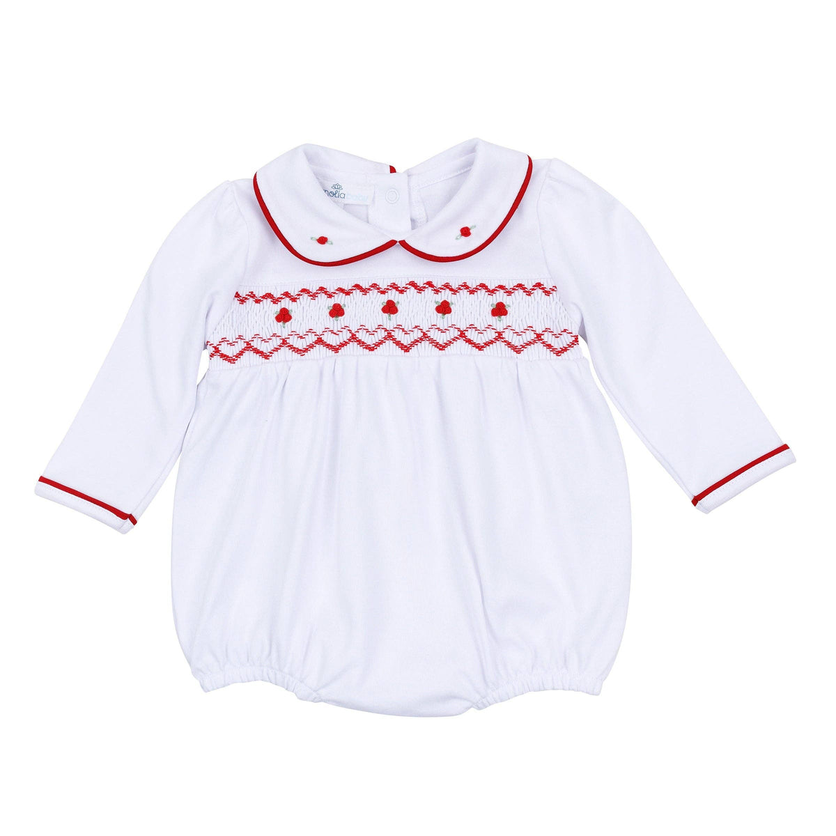 Holly Smocked Girl Long Sleeve Bubble