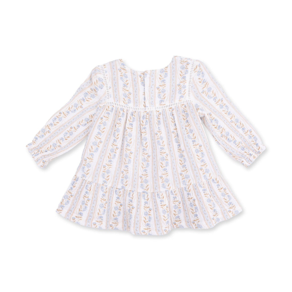 Catarina Floral - Puffed Long Sleeve Tiered Dress and Leggings
