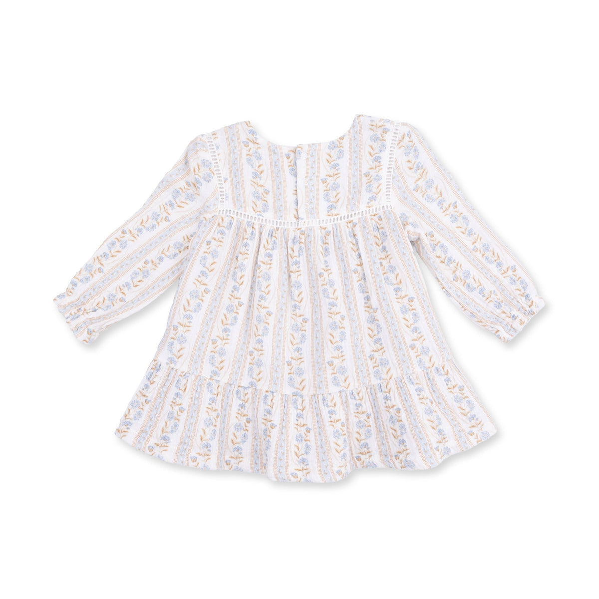 Catarina Floral - Puffed Long Sleeve Tiered Dress and Leggings