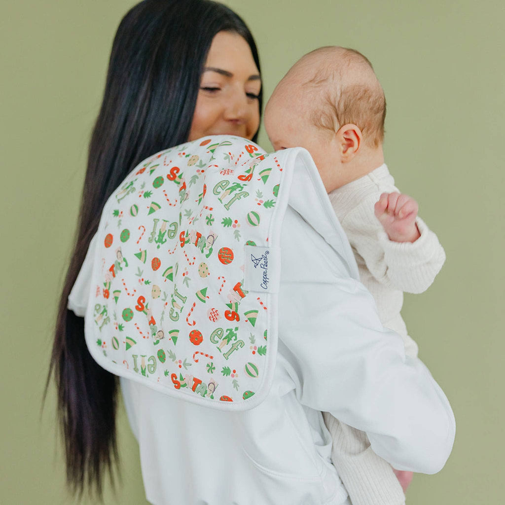 3 Pack Premium Burp Cloths - Christmas Classics