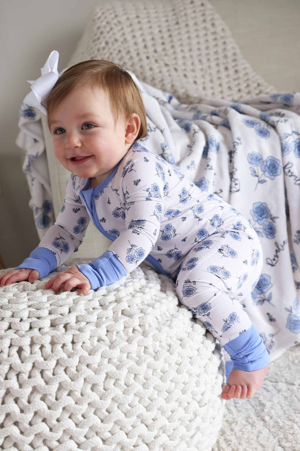 Sapphire Garden Convertible Bamboo Zip Romper