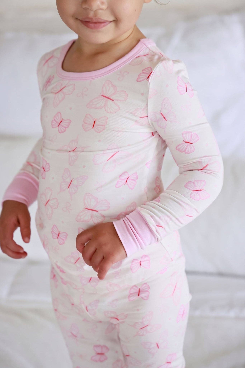 Two-Piece Bamboo Pajama Set | Blooming Butterflies
