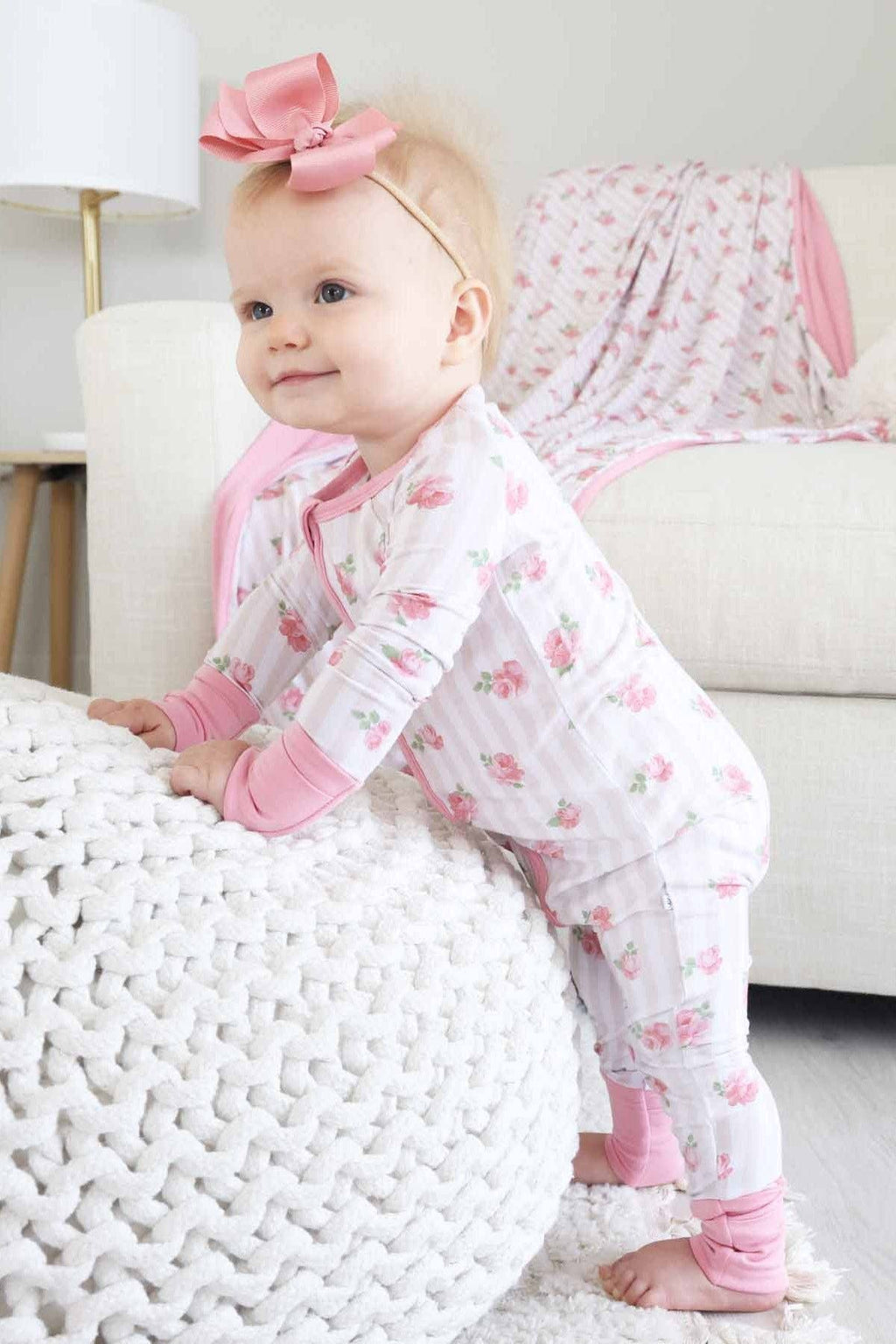 Rosy & Cozy Convertible Zip Romper