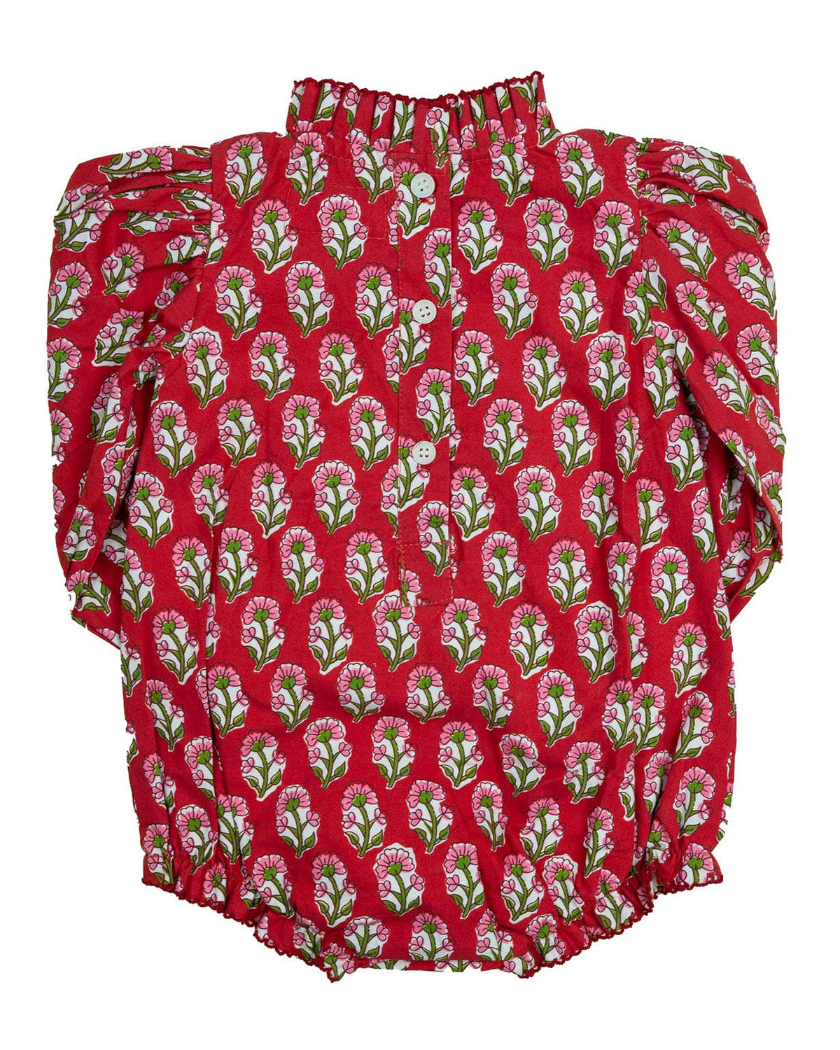 Crimson Petal Block Print Bubble
