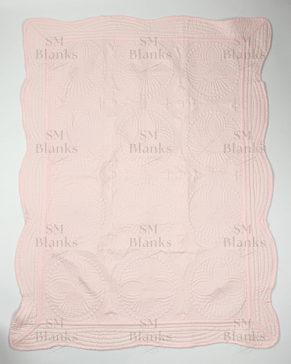 Light Pink Baby Heirloom Quilt