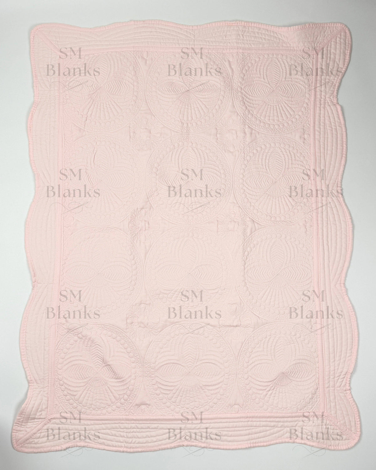 Light Pink Baby Heirloom Quilt
