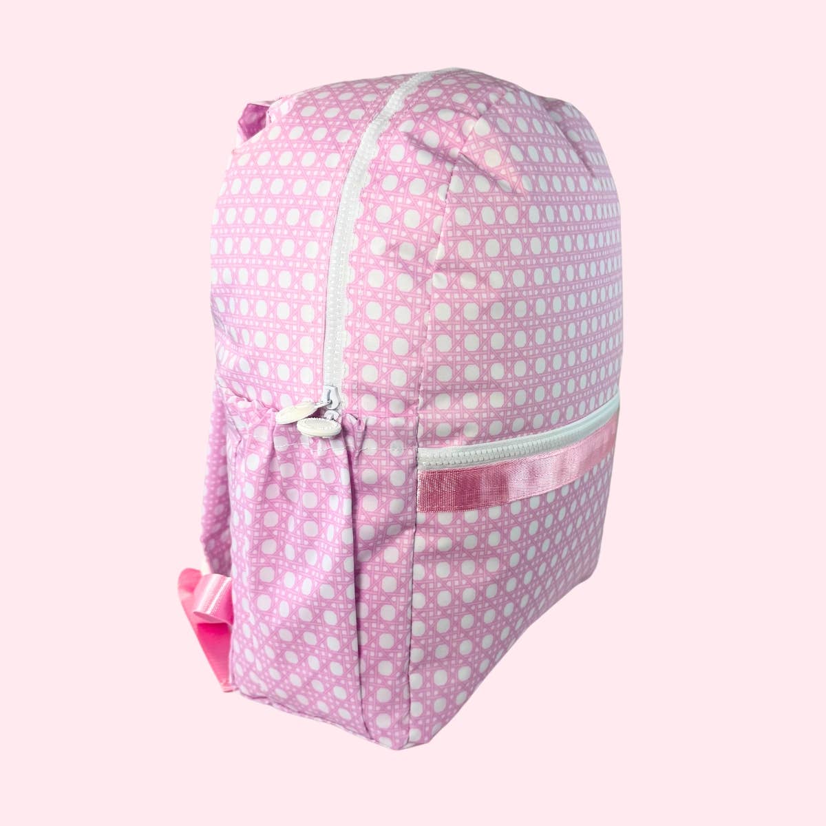 Pink Bungalow ~WIPEABLE~ Medium Backpack w/ Pockets