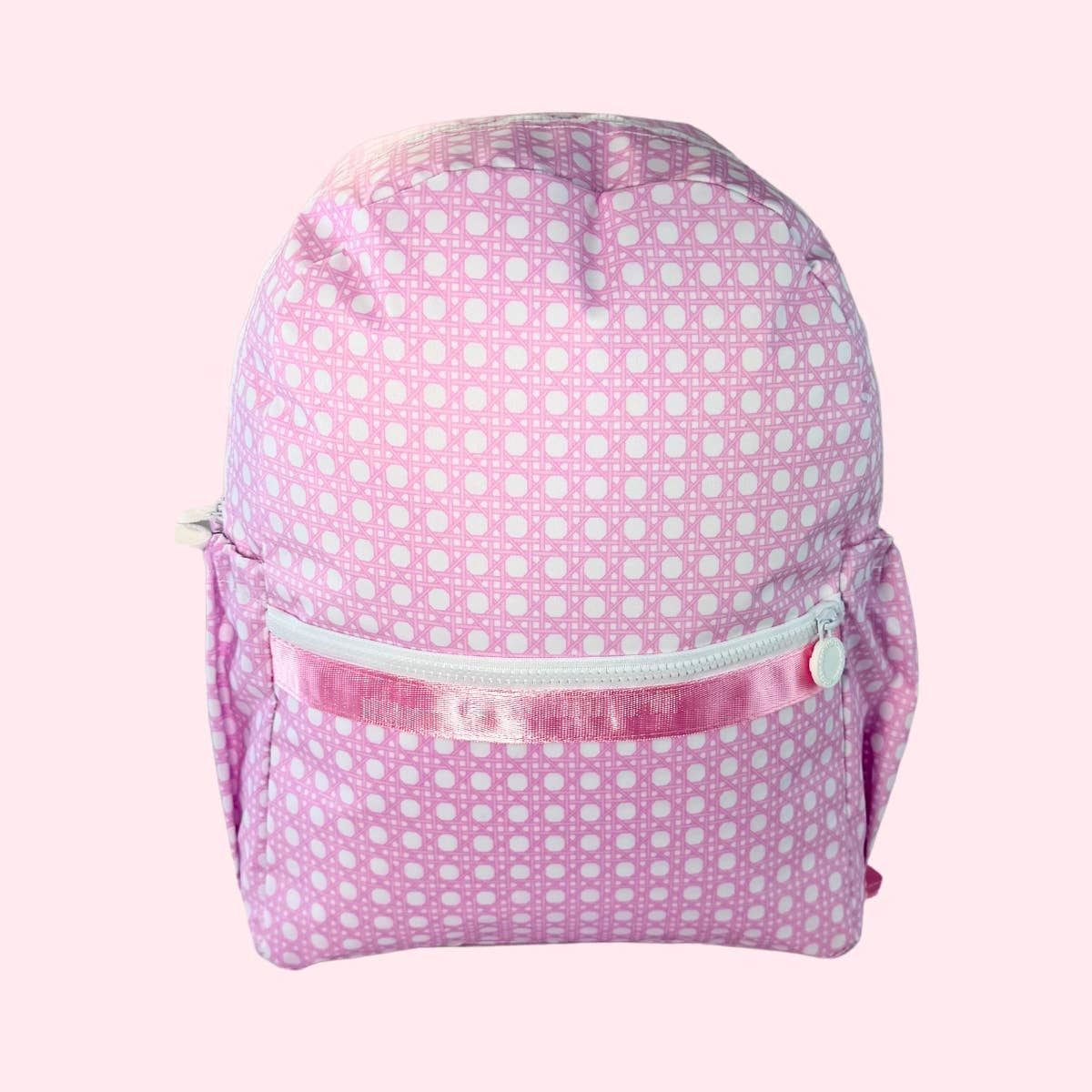 Pink Bungalow ~WIPEABLE~ Medium Backpack w/ Pockets