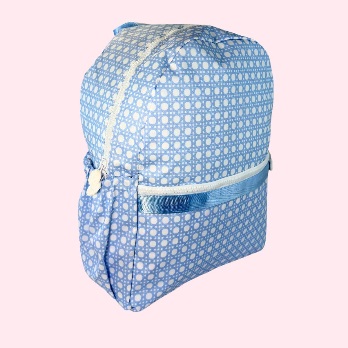 Baby Blue Bungalow Medium Backpack w/ Pockets