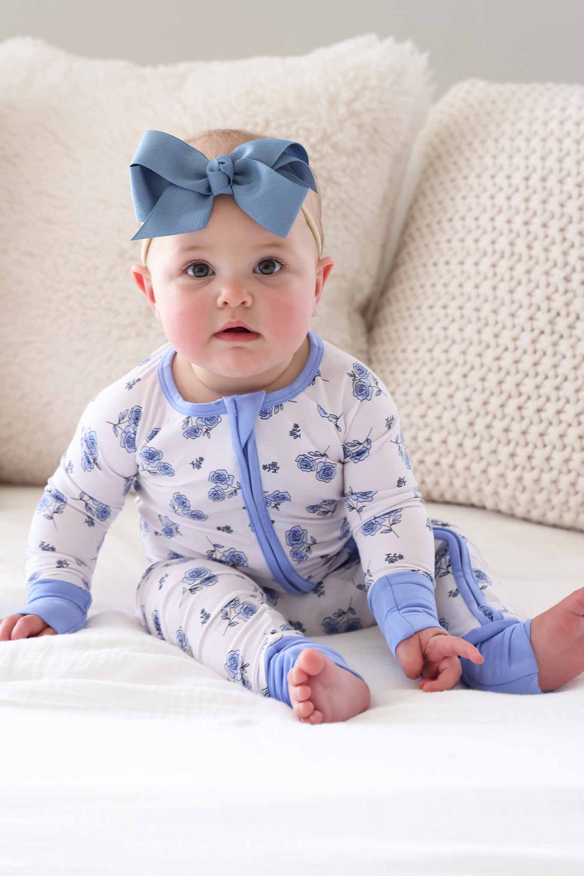 Sapphire Garden Convertible Bamboo Zip Romper
