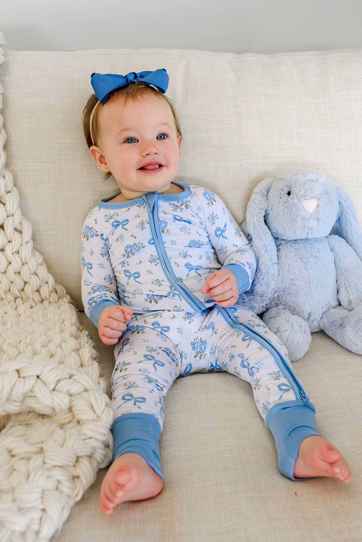 Convertible Bamboo Zip Romper | Tied In Blooms