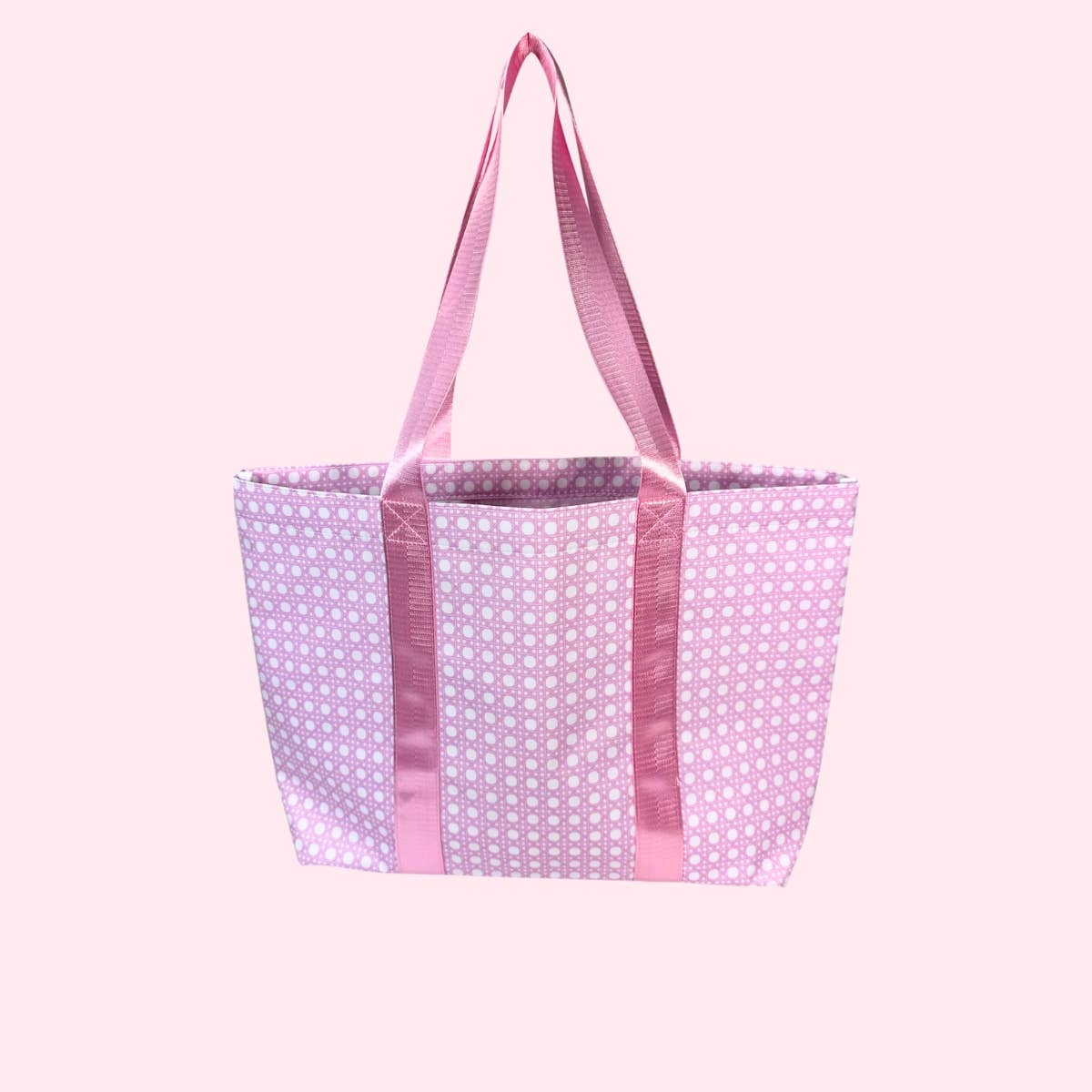 Wipeable Pink Bungalow Little Tote