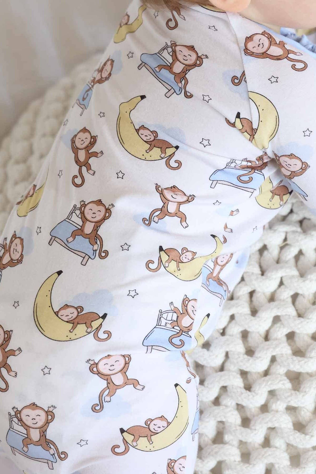 Convertible Bamboo Zip Romper | Monkey See, Monkey Snooze