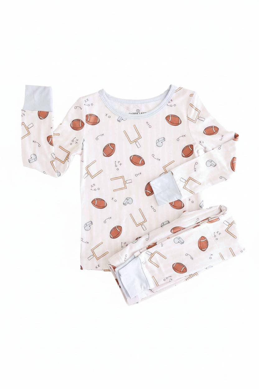 Two-Piece Pajama Set | Tiny Touchdowns