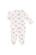 Hydrangeas Zipper Footie
