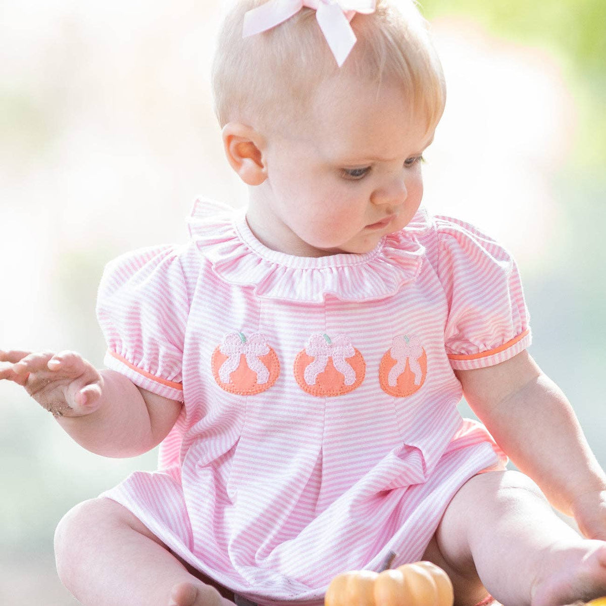 Pumpkin Bow Bubble
