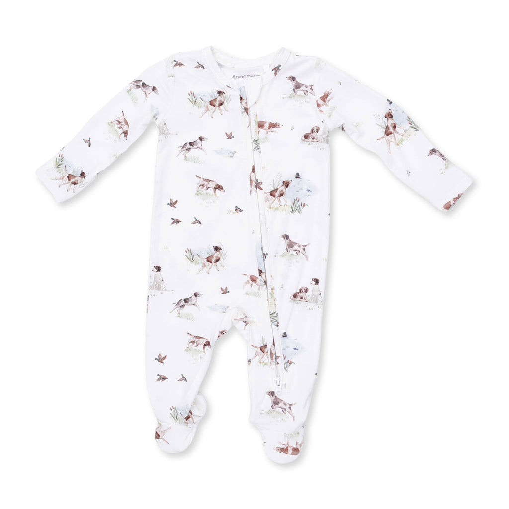 Pointer Pups and Duck Buddies - 2 Way Zipper Footie