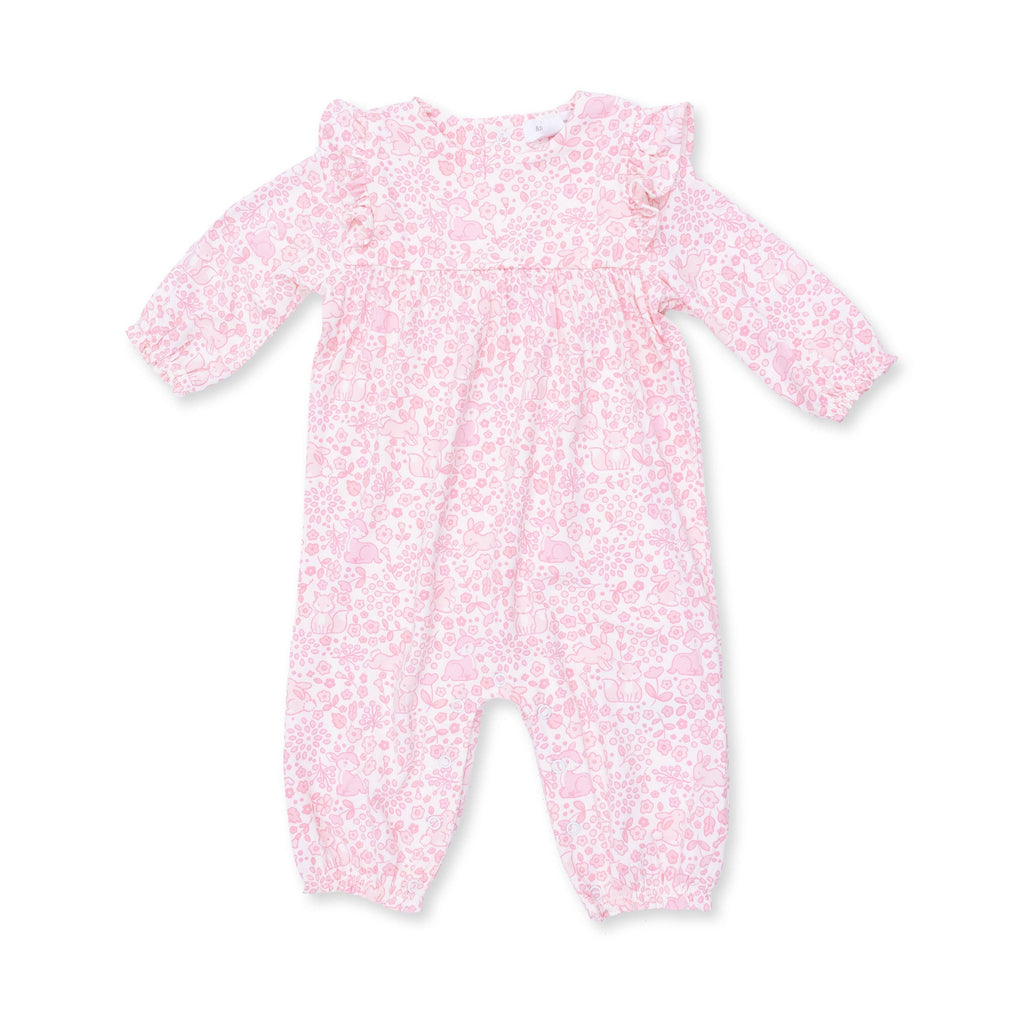 Baby Woodland - Ruffle Sleeve Snap Romper