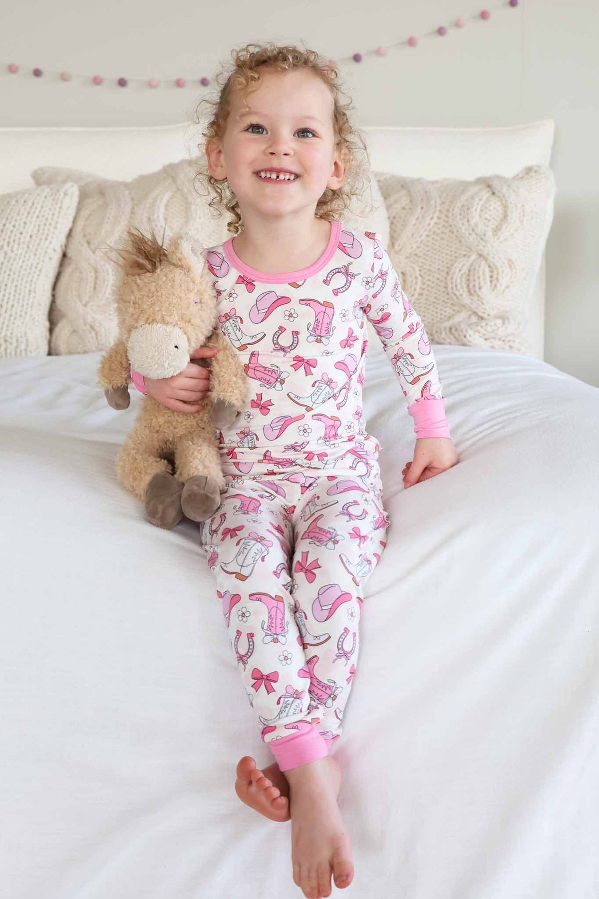 Two-Piece Pajama Set | Rodeo Dreams Pink