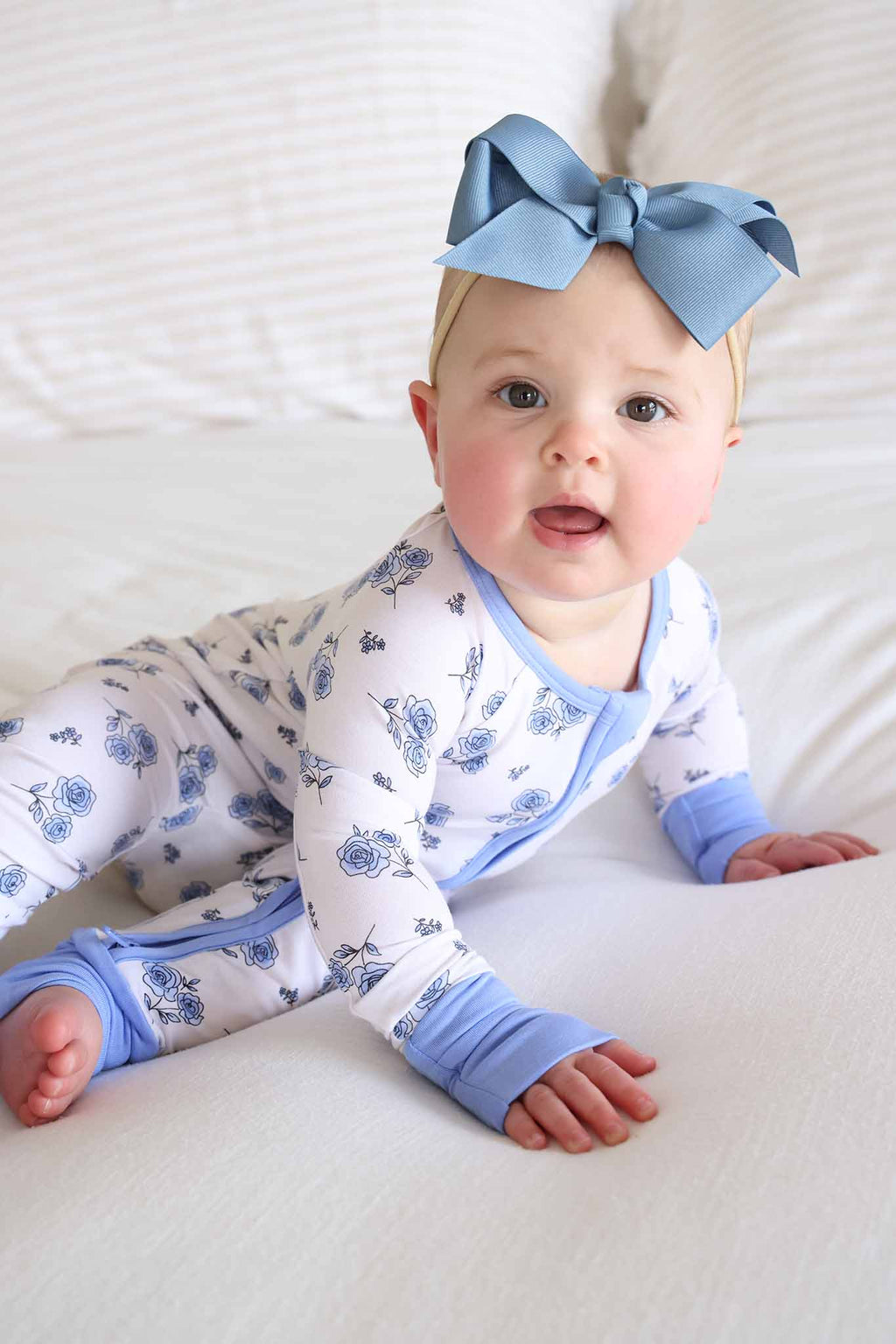 Sapphire Garden Convertible Bamboo Zip Romper