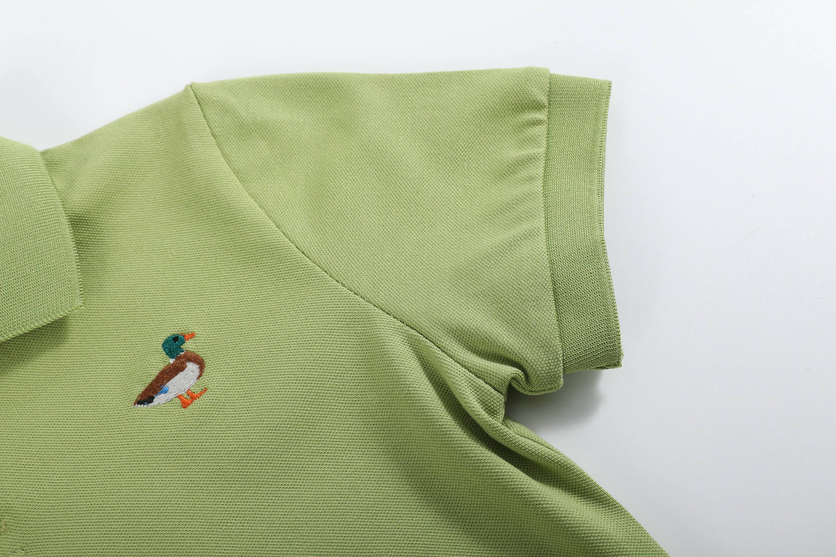 Sage Green Mallard Polo Shirt