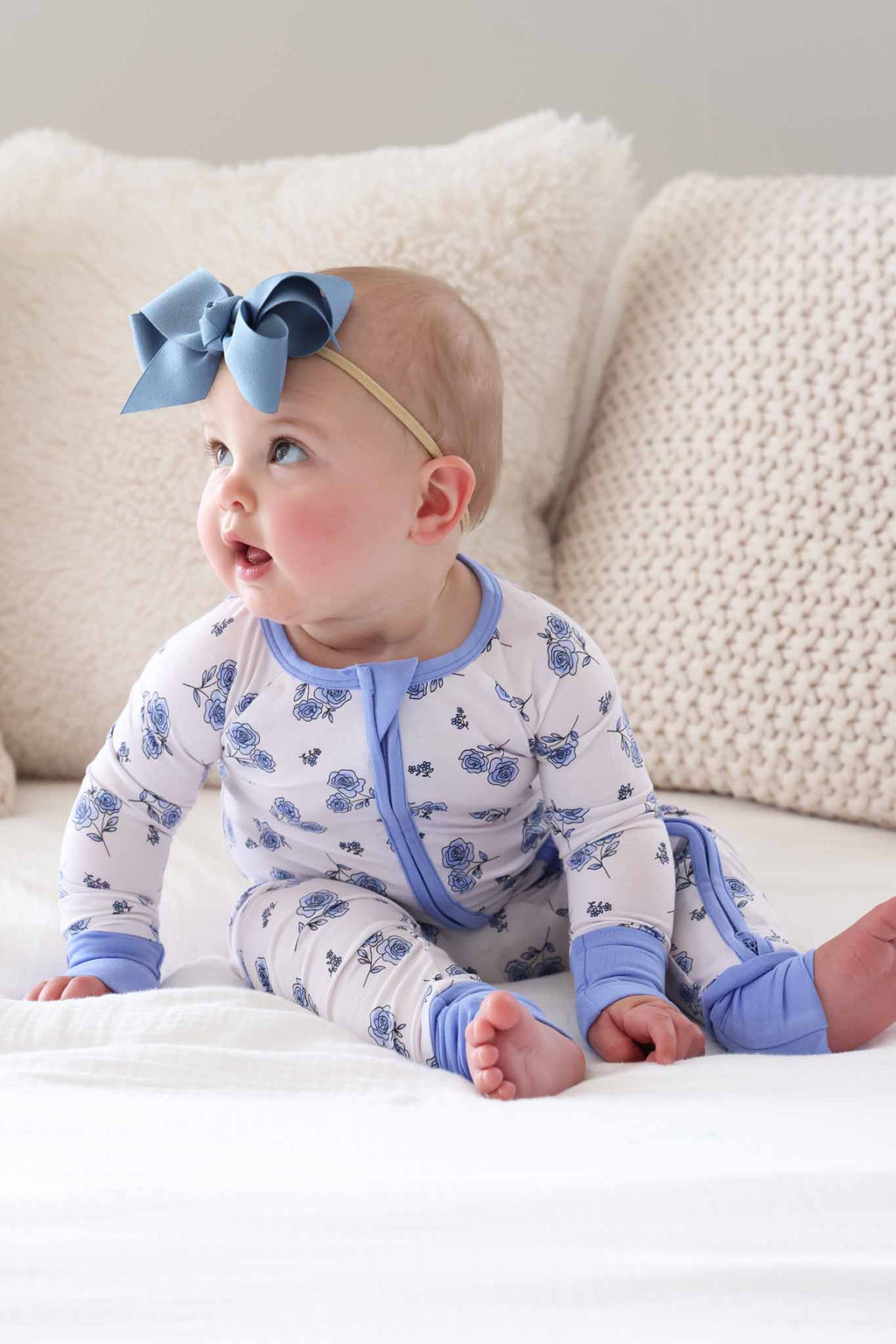 Sapphire Garden Convertible Bamboo Zip Romper