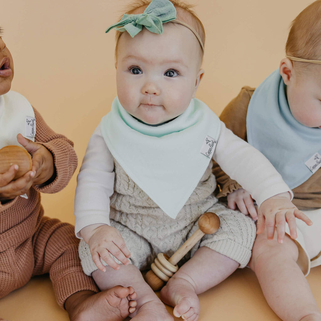 4 Pack Baby Bandana Bibs - Bennie