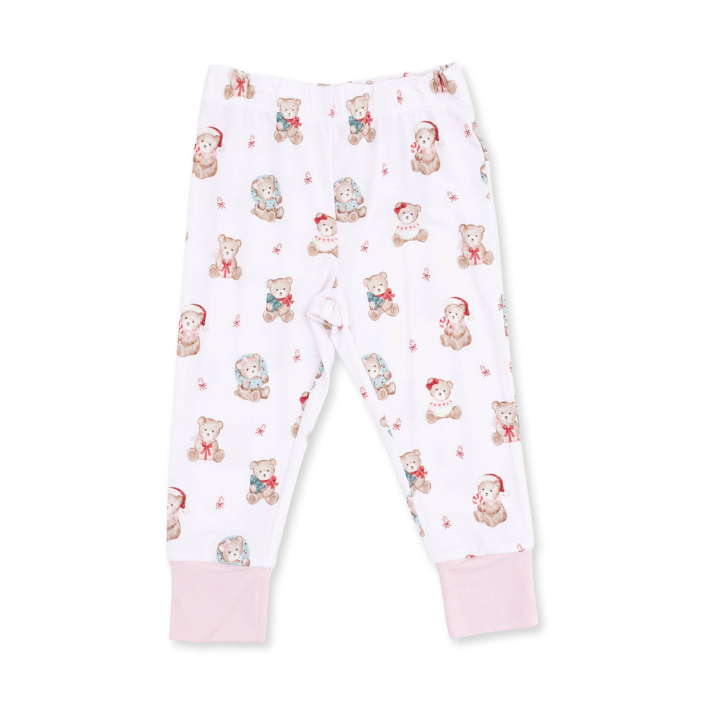Christmas Teddy Bears Pink - Long Sleeve Loungewear Set