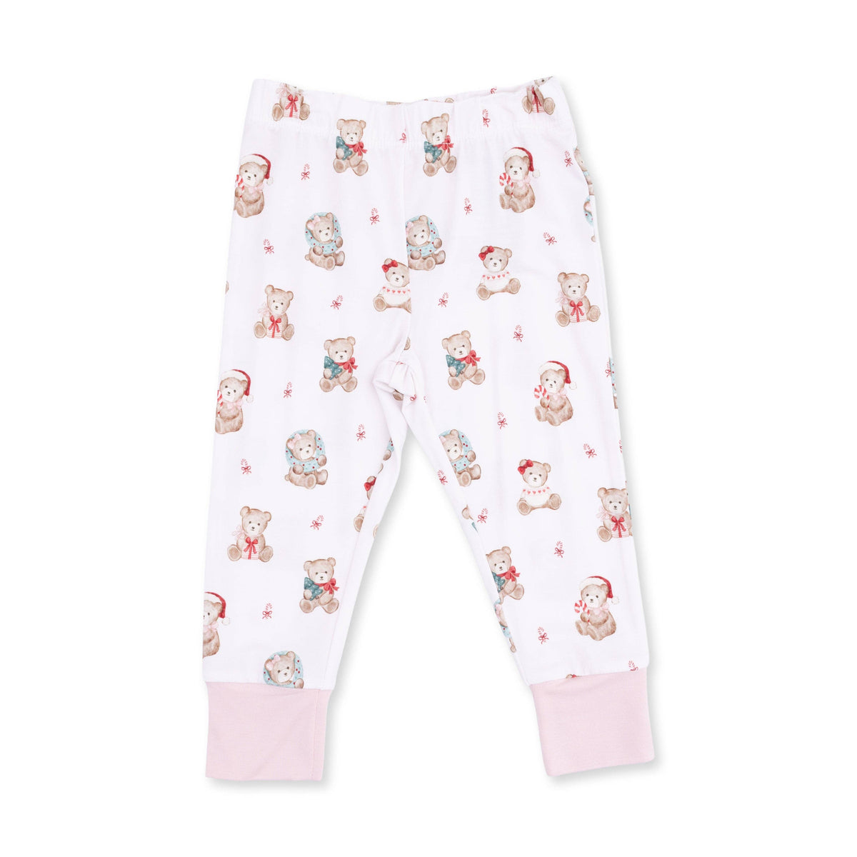 Christmas Teddy Bears Pink - Long Sleeve Loungewear Set