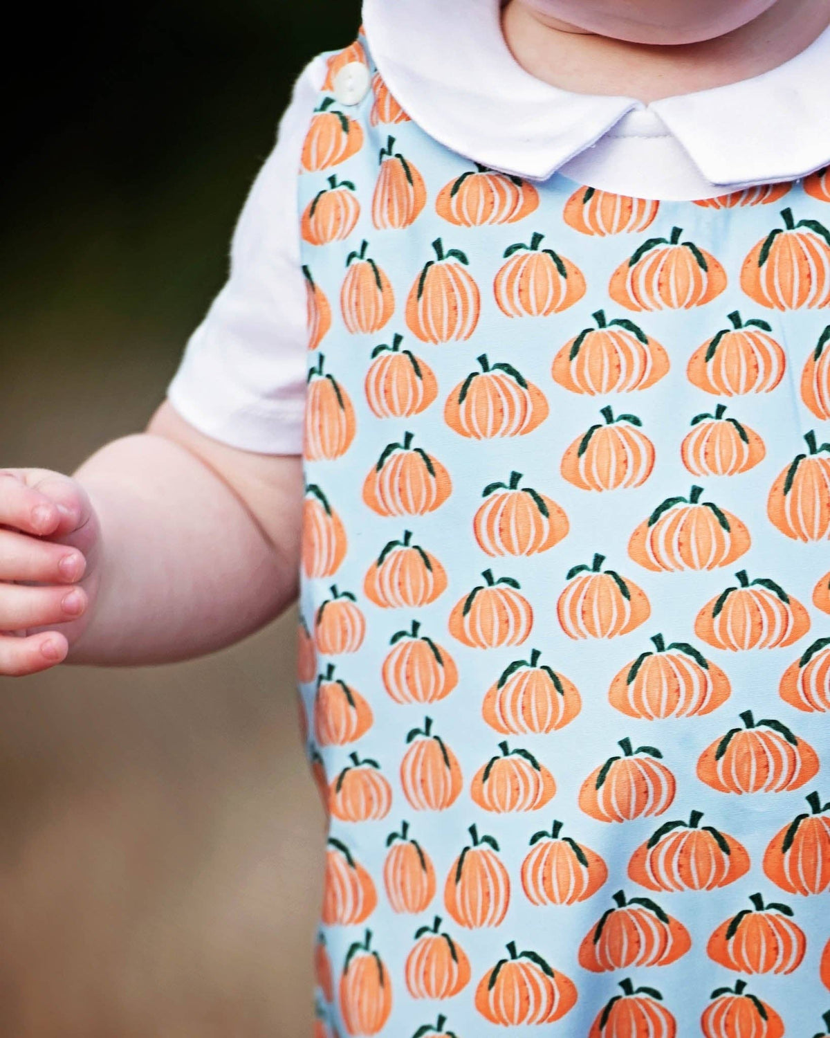 Pumpkin Spice Print Blue Longall
