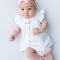 Little Golfer Ruffle Diaper Cover Set - Pink