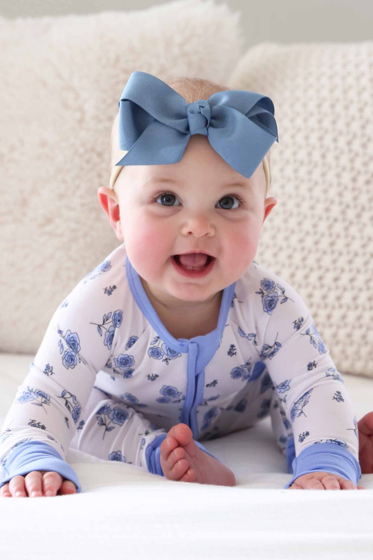 Sapphire Garden Convertible Bamboo Zip Romper