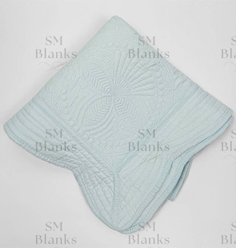 Baby Blue Baby Heirloom Quilt