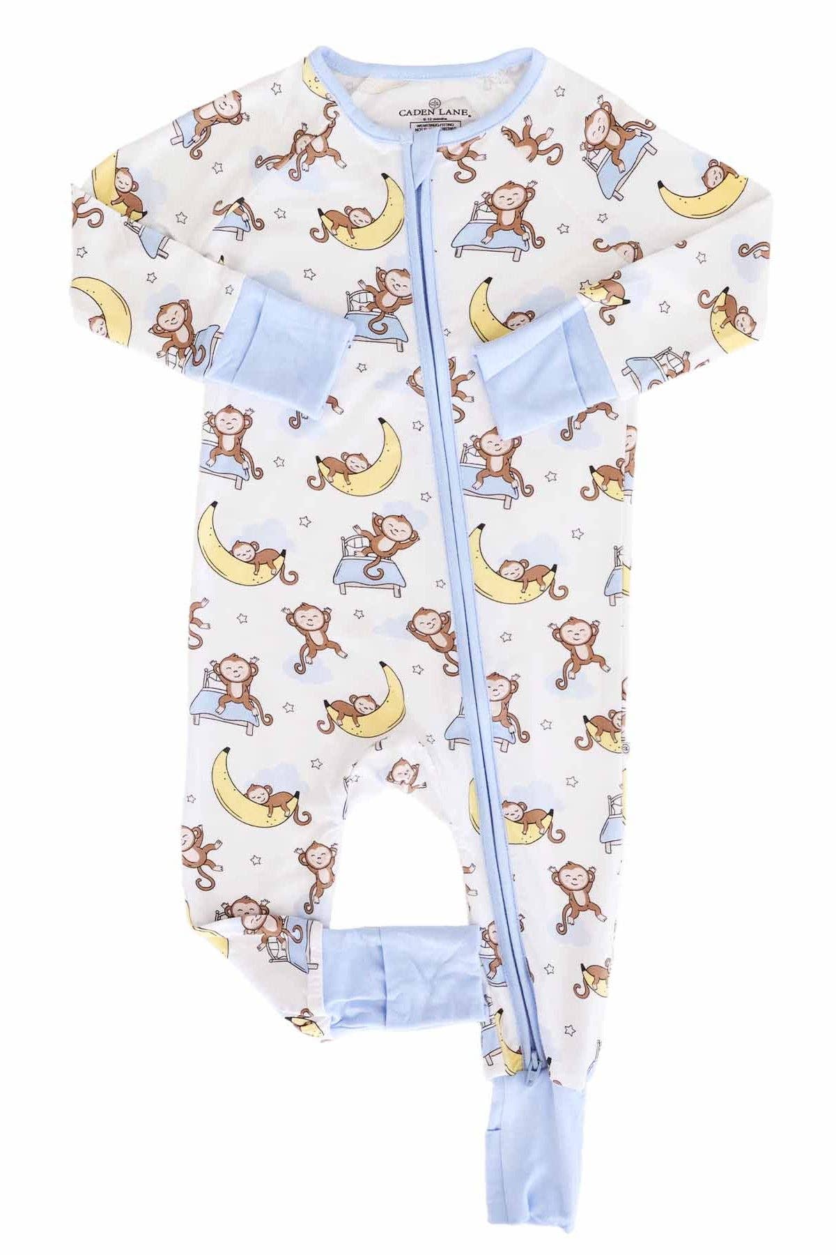 Convertible Bamboo Zip Romper | Monkey See, Monkey Snooze