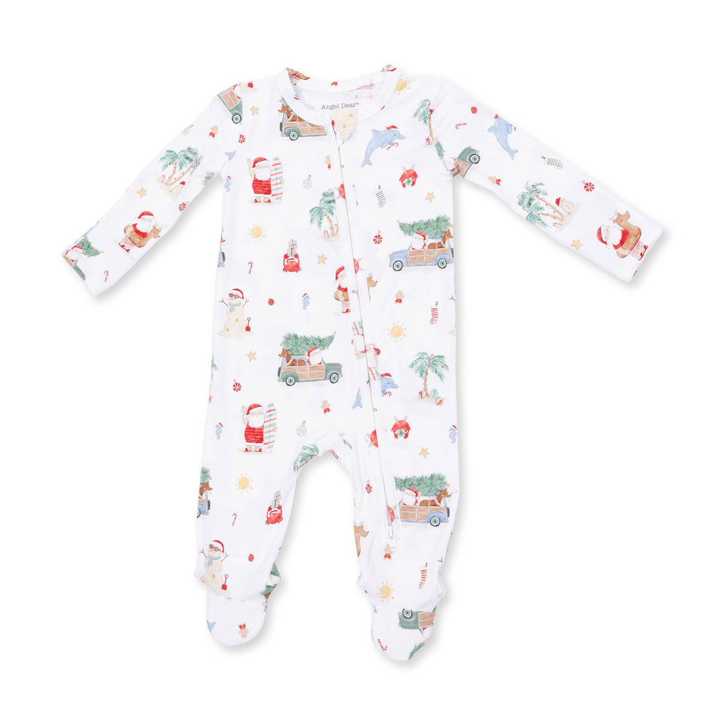 Beach Christmas - 2 Way Zipper Footie