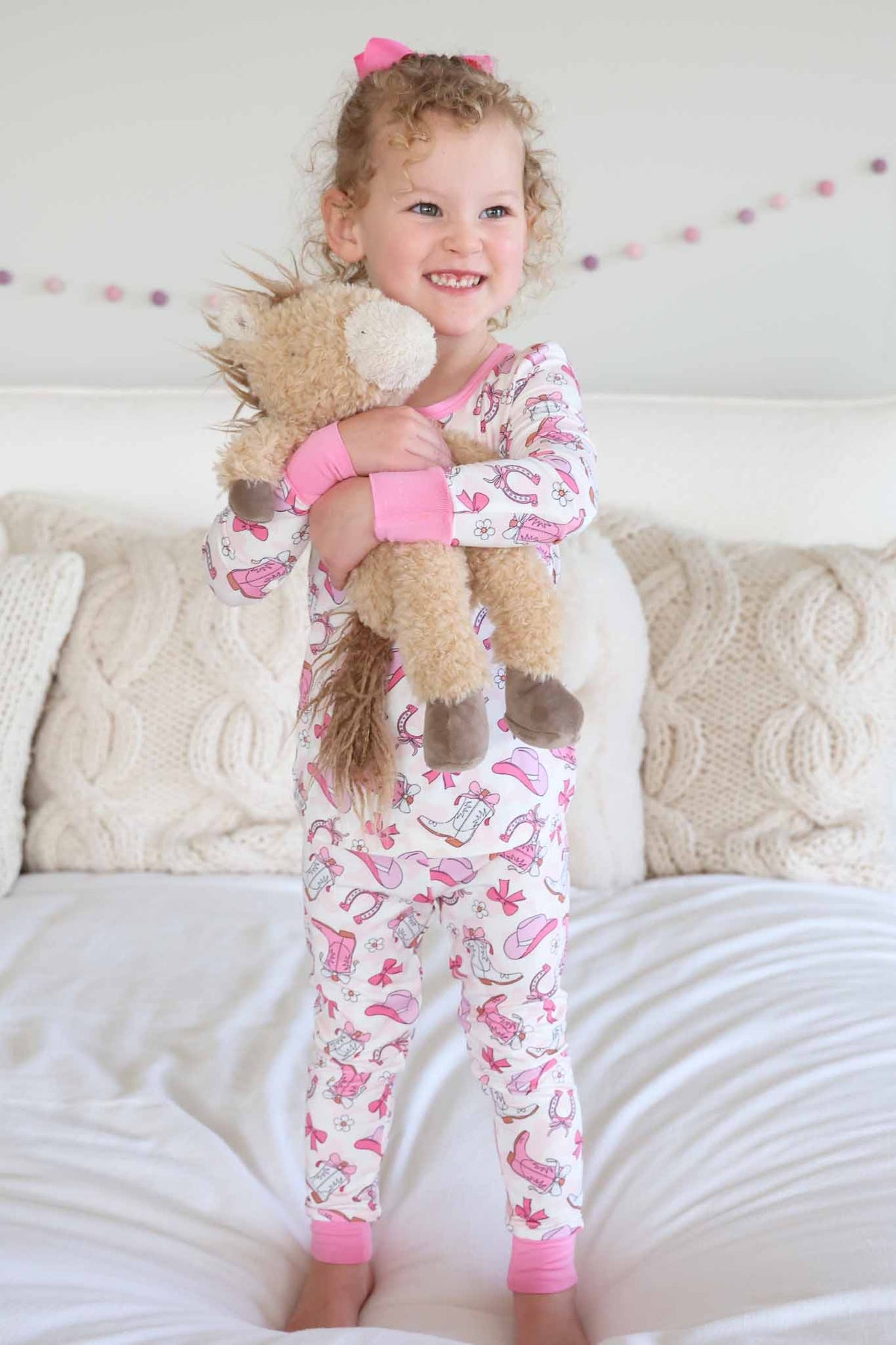 Two-Piece Pajama Set | Rodeo Dreams Pink