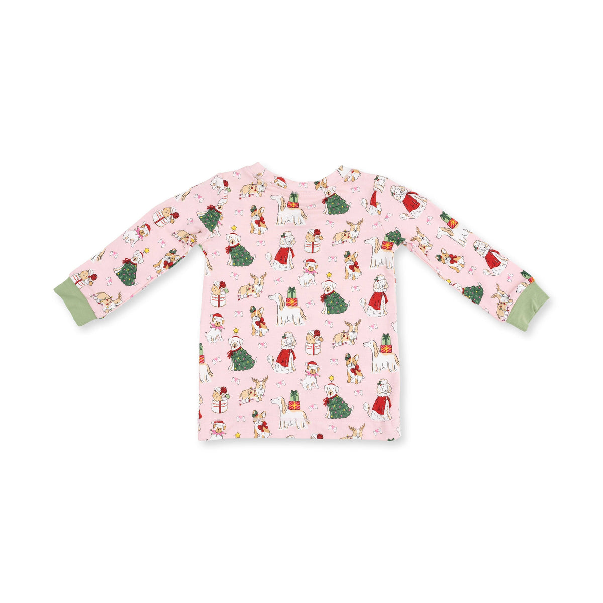 Christmas Dogs Pink - Long Sleeve Loungewear Set