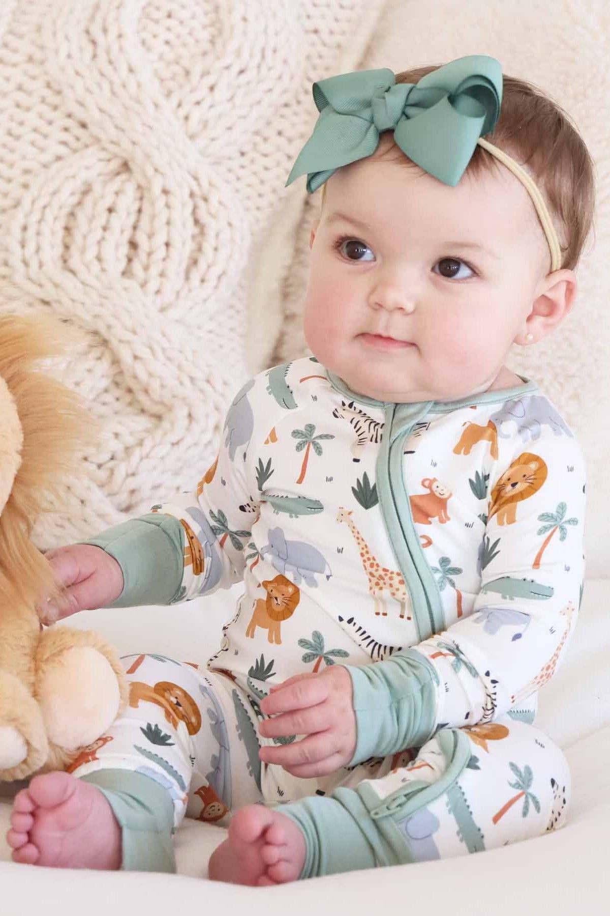 Safari Snuggles Convertible Zip Romper