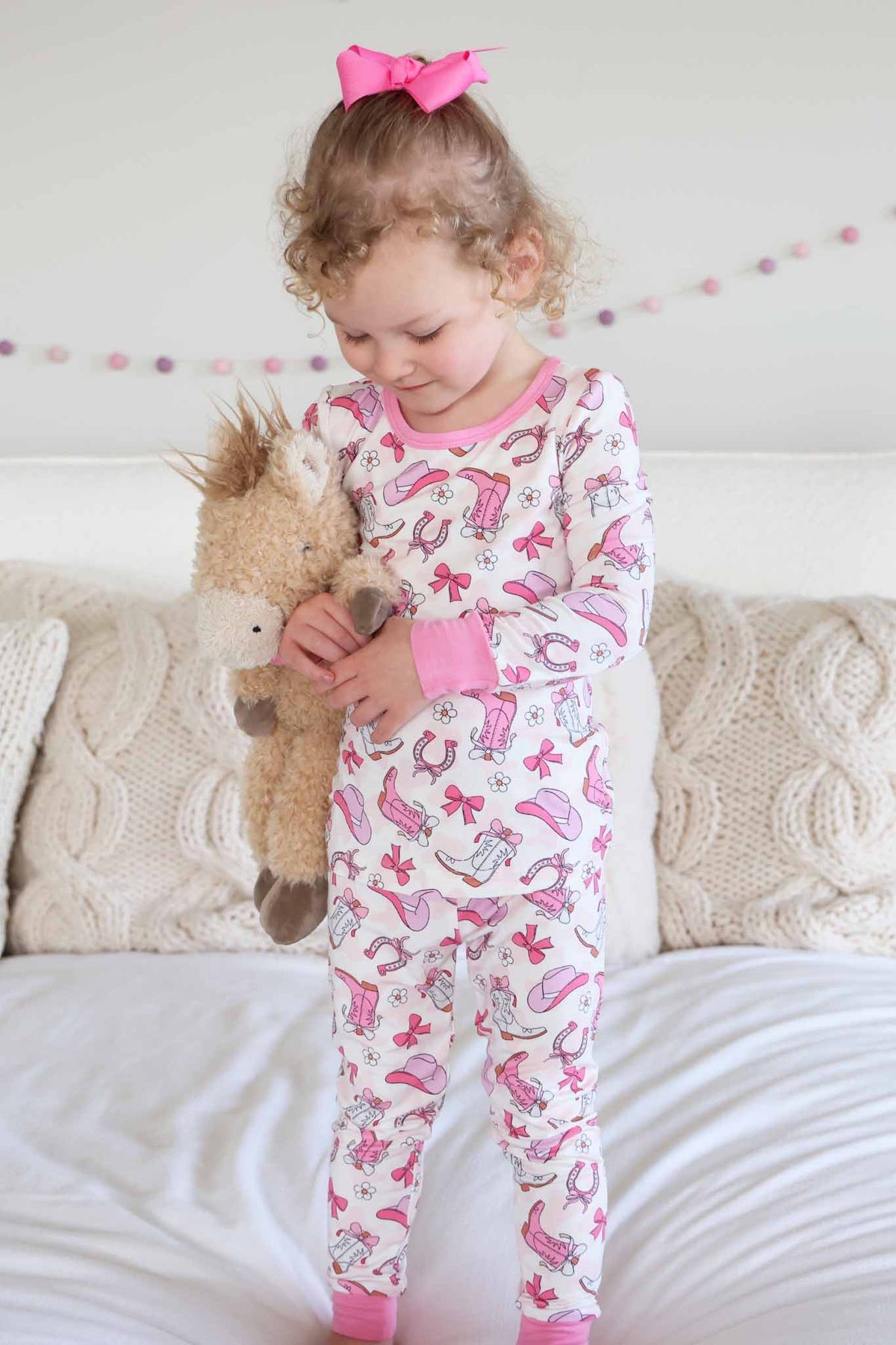Two-Piece Pajama Set | Rodeo Dreams Pink