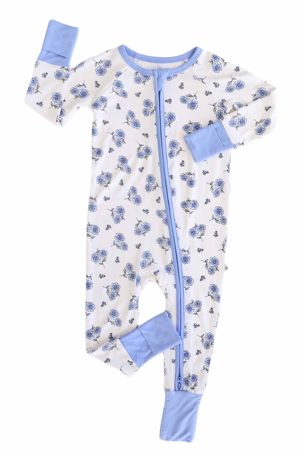 Sapphire Garden Convertible Bamboo Zip Romper