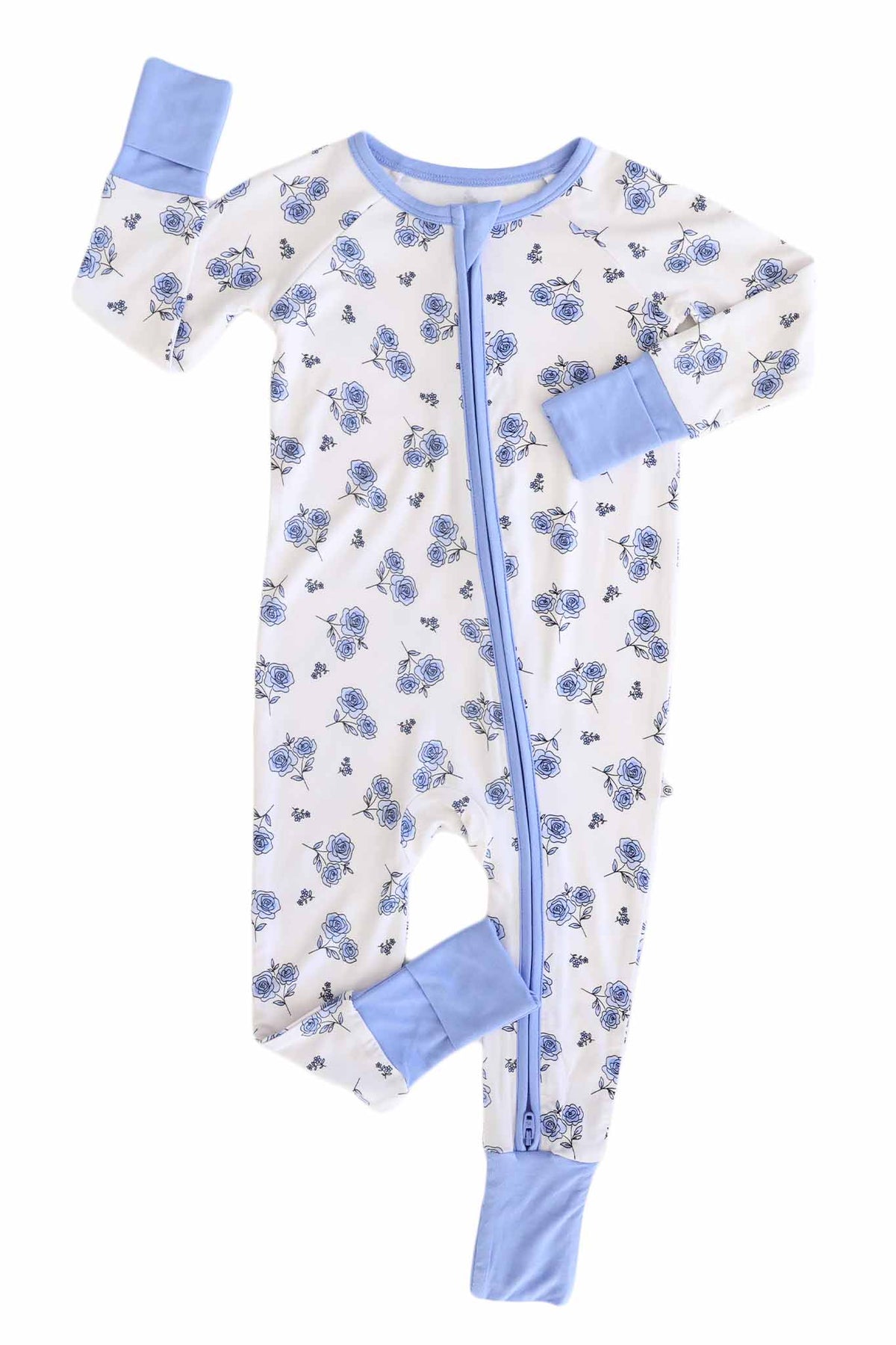 Sapphire Garden Convertible Bamboo Zip Romper