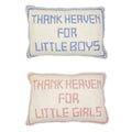 Thank Heaven Punch Embroidery Decorative Throw Pillow