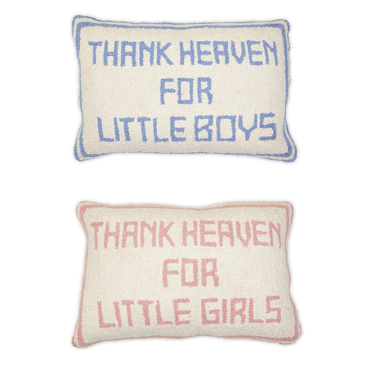 Thank Heaven Punch Embroidery Decorative Throw Pillow