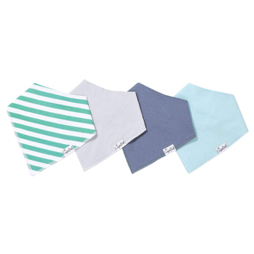 4 Pack Baby Bandana Bibs - Oxford