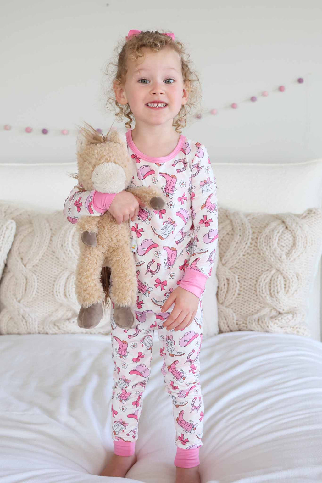 Two-Piece Pajama Set | Rodeo Dreams Pink