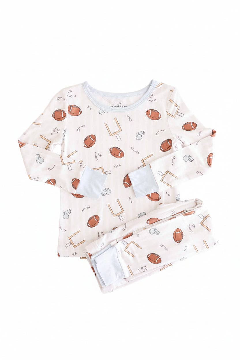 Two-Piece Pajama Set | Tiny Touchdowns